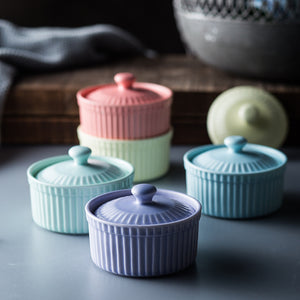 Nordic Ceramic Baking Bowl with Lid