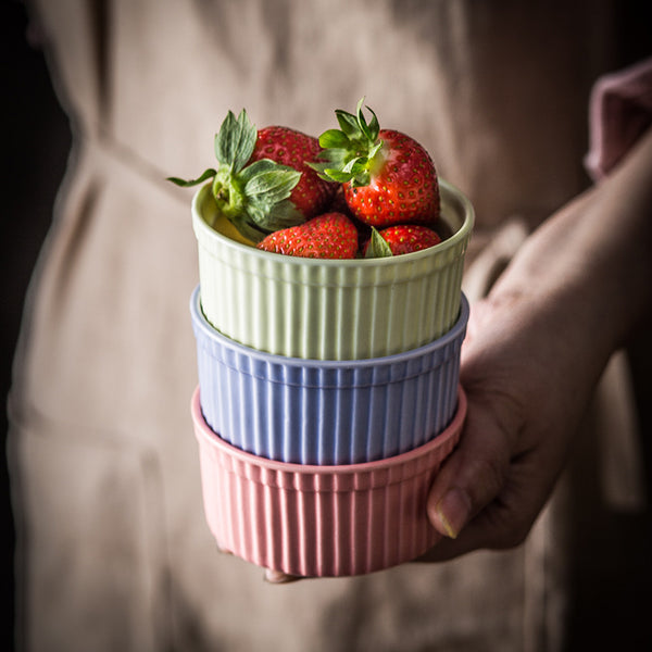 Nordic Ceramic Baking Bowl with Lid
