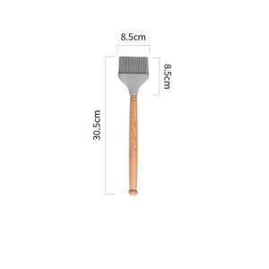 Silicone spatula Set - wooden handle