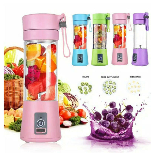 Portable Blender With USB Rechargeable Mini Kitchen Fruit Juice Mixer Home Simple Portable Juice Mixer